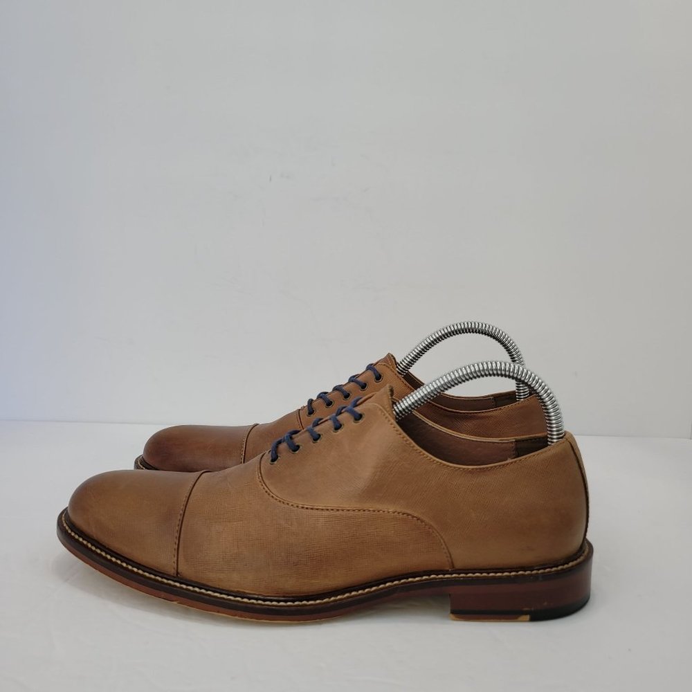 Aston Grey Collection Bandino Oxford Men's Tan Dress Shoes 1006838 US Size 8 - Picture 2 of 8